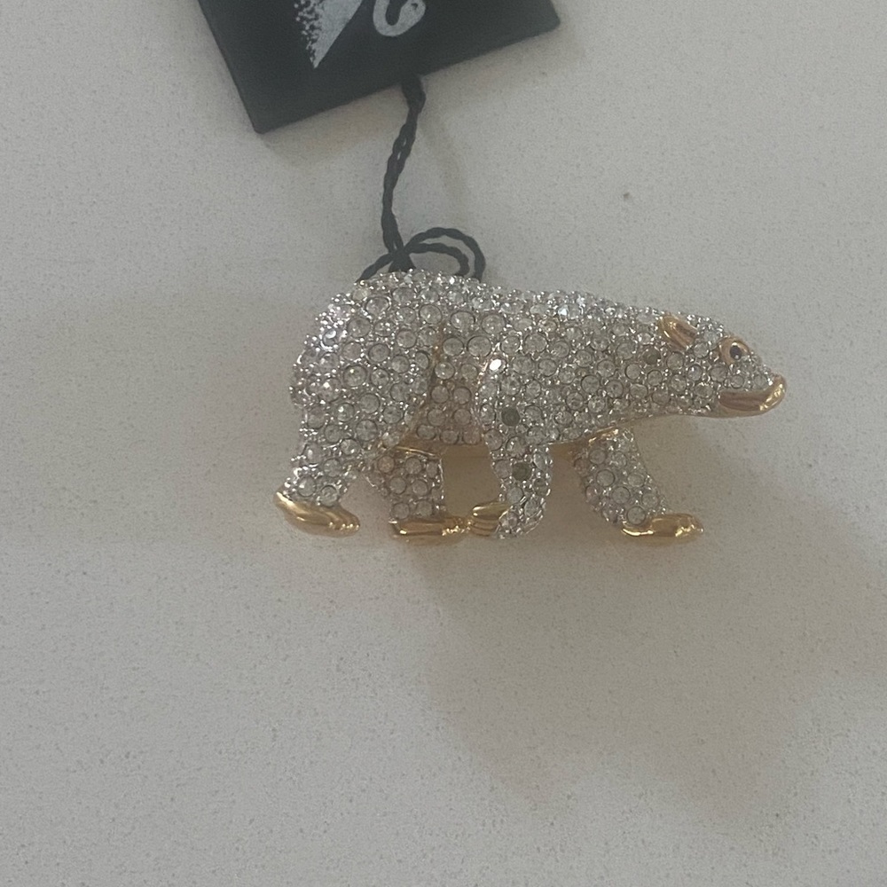 Swarovski Bear Brooch.